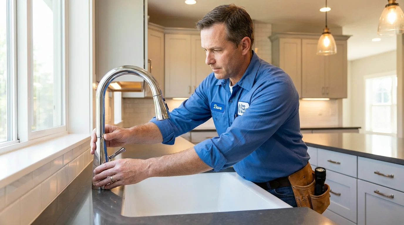 Kitchen faucet installation by Johns Plumbing LLC in Bell Gardens